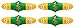 Joie Corn Star Interlocking Corn on the Cob Holders (2 pairs each), Yellow - 2 pack (8 picks total)