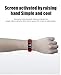 Wireless S2 Fitness Monitor Smart Bracelet Bluetooth 4.0 Heart Rate monitor-Waterproof IP67 Sleep Monitor Notification Alerts Wristband for Android IOS Phones (Red)