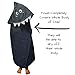 Soflo Baby Hooded Towel for Kids | Extra Large Toddler Bath Towel for Baby Boy | 100% Cotton Toddler Towels with Hood | Gray Shark Towel for Boys - 24 inches x 48 inches
