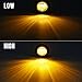 Partsam 2Pcs 3/4 Inch Led Marker Lights 3 Wires 3 LED, 3/4 Inch Led Turn Signal Lights and Trailer Marker Lights, Clear Lens