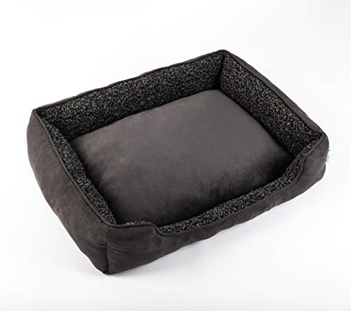 Love's cabin Medium Dog Bed, XXL Grey Rectangle Pet Bed for Medium Dogs & Cats Pet Bedding, Padded Cushion, Anti-Slip & Water-Resistant Bottom, Washable Super Soft & Durable Pet Supplies