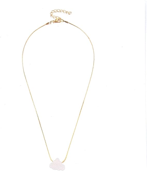 Amazon 小さな新鮮な雲のネックレス女性の創造的なシンプルなかわいい漫画の雲のネックレス短い鎖骨チェーン ネックレス 通販