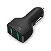 AUKEY Car Charger With AiPower Charging Technology and Dual ports for iPhone X / 8 / 8 Plus / 7 / 7 Plus, iPad Mini 4 / Pro, Samsung Galaxy Note 8 / S8 / S8+ / S7 and More