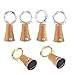 6 Pack Warm White Solar Powered Wine Bottle Lights with Cork, 10 LED Bottle Cork String Lights Fairy Mini Copper Wire, Solar Lights for DIY Christmas Halloween Wedding Party Indoor Outdoor Decoration