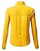 H2H Womens Casual Chiffon Blouse Short Rolled Up Sleeve Top Shirts With Chest Two Pocket