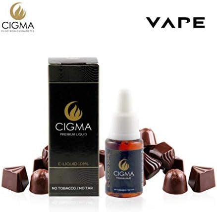 Cigma | 10ml E Liquid | Chocolate | Premium Quality Forumla | for E Cigarette | E Shisha | Money Back Guarantee
