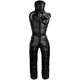 Aoneky 6ft Leather Unfilled Grappling Dummy - MMA Jiu Jitsu UFC Judo Standing Wrestling Dummy