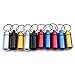 Ewinever 10-Pack Waterproof Aluminum Pill Box Case Bottle Holder Container with Keychain Multi Colors