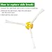 I-clean Roomba 770, 780, 650, 790, 560 Replacement Spining Side Brushes, 5 Pieces for Roomba Vacuum Cleaner Parts 500 600& 700 Seires