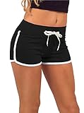Womens Active Shorts-Contrast Outline-Many Colors
