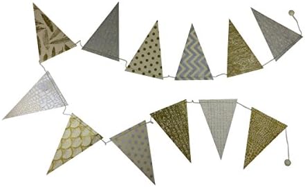 Fair Trade Eco Friendly Paper Triangle Pennant Garland, Handcrafted in Nepal