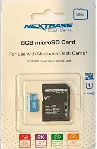 NEXTBASE 8GB SD microSD HC Class 10 SD Card with Adaptor, Compatible with Nextbase In-Car Dash Cameras Series 1 and 2-122 - Image 3
