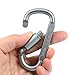 KAMOTA 10PCS Aluminum D Ring Locking Carabiner with 10PCS Key Ring, Premium Durable D Ring Carabiner Clip for Home Camping Fishing Hiking Traveling and Keychain