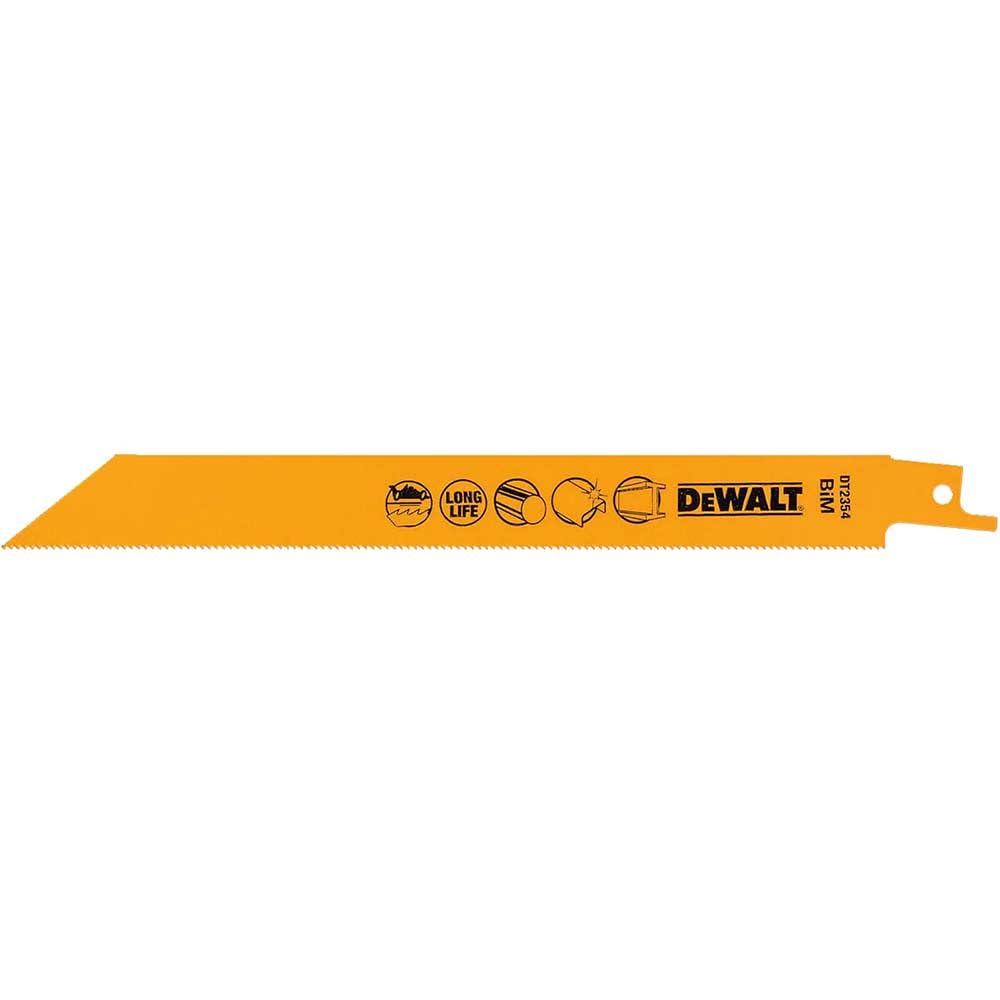 DEWALT DT2354QZ 203mm Reciprocating Blade Bi-Metal Metal Pipes and Profiles