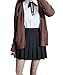Beautifulfashionlife Girl's A-Lines Pleated High Waist Short Costumes Skirts(M,Black)
