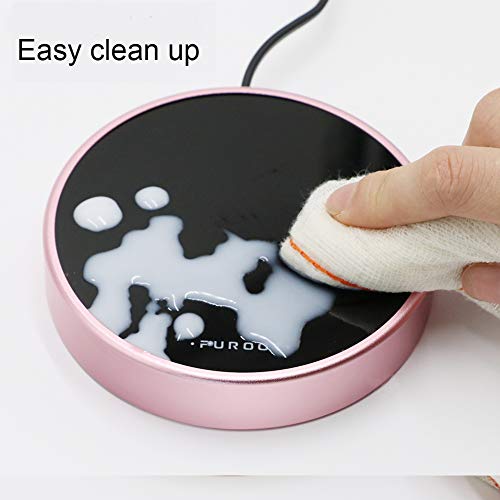 Asmwo 4.5inch coffee tea mug warmer for Milk Tea Coffee Cocoa Beverage two Adjustable Temperature Teapot Warmer Best Gift mugs warmer for women men grandma - Thumbnail 2