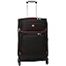 SwissGear Tannen Softside Expandable Luggage with Spinner Wheels, Black, Checked-Medium 24-Inch