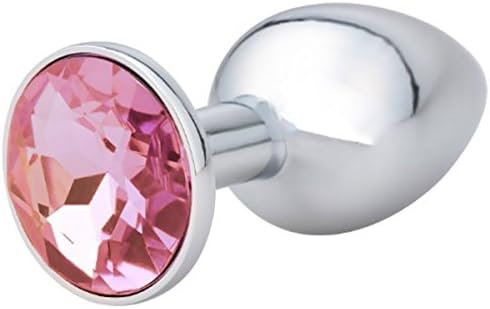 Xindana Jeweled Stainless Steel Plug Anales Training Sets Medium Size (Pink)
