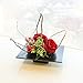 Fityle 4Pcs ~Square_L Plastic Ikebana Suiban Vase Tray Bonsai Flower Container~Various Shape,Black
