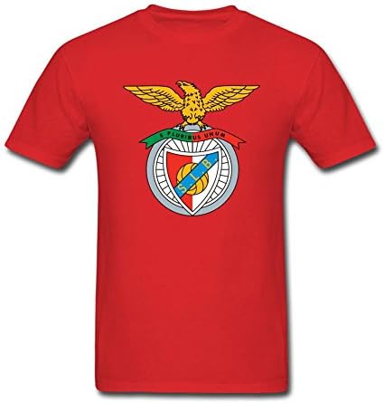 JDShirt Men's Benfica FC Logo Short Sleeve T-Shirt Large Red