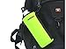 Orchidtent Water Bottle Sleeve, Protable Neoprene Insulated Water Bottle Cooler Carrier Cover Sleeve Tote Bag Pouch Holder with Hook for Kid Children Women Men Biker (Green)