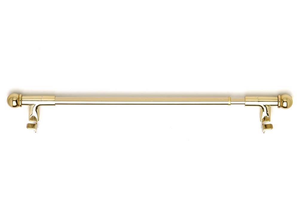 Ateliers28 Press & GO, Ø 07, 1 Extendable Bar with Ball Point 50-80 cm, brass decoration T10014725