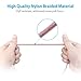 [Apple MFi Certified] OLALA 3.3 Feet/1 Meter Nylon Braided Lightning to USB Cable Sync and Charging Charger Cord for iPhone, iPad and More (Rose Gold)
