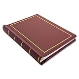 Wilson Jones 0396-11 Looseleaf Minute Book, Red Leather-Like Cover, 125 Pages, 8 1/2 x 11 Inches