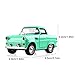 Classic Diecast Model Cars Moving Vehicle Toys Pull Back and Push with Lights and Sounds Green