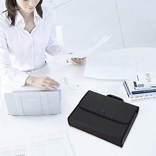 image for Fengus 26 Pockets Expanding File Folder Large Capacity Plastic A4 Lett