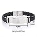 LiFashion LF Mens Stainless Steel Braided Leather Medical Alert Wristband Sos ICE Personalized Customized Medical ID Bracelet Awareness Emergency for Husband Son Boyfriend Grandpa Dad,Engraving
