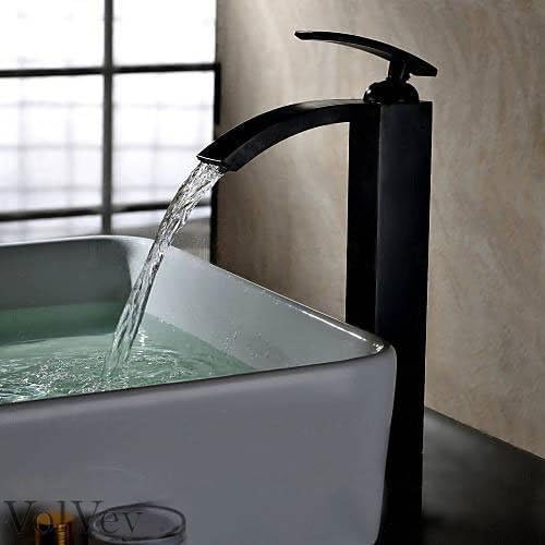 Volvey Oil Rubbed Bronze Bathroom Sink Faucets Vessel Waterfall