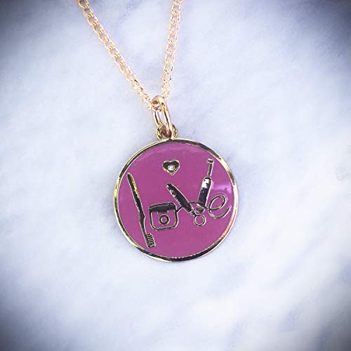 BadBananas Gifts For Dental Assistants and Hygeinists - LOVE Dentistry - Charm Pendant Necklace - Gift Jewelry