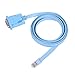 HDE Console Cable for Cisco Networking Devices RJ45 Cat5 Ethernet LAN to 9-PIN DB9 Serial RS232 Port Rollover Cables (5ft)