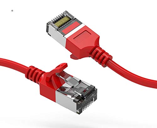 Nippon Labs 60CAT8-5-30RD Cat8 Ethernet Cable 5 feet Cat.8 U/FTP Slim Ethernet…