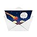 NobleWorks - 1 Jumbo Funny Birthday Card with Envelope (8.5 x 11 Inch) - Birthday Occasion Humor, Group Cartoon Card - Make a Wish J9735