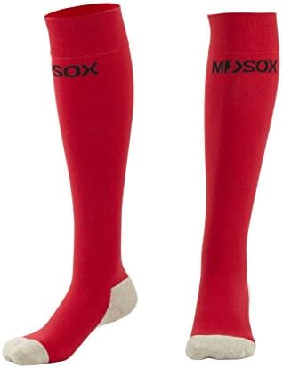 Graduated Compression Socks for Men &amp; Women MDSOX 20-30 mmHg (Red, L) Best Stockings for Nurses, Travel, Running, Maternity Pregnancy, Varicose Veins, Medical, Blood Circulation, Leg Recovery