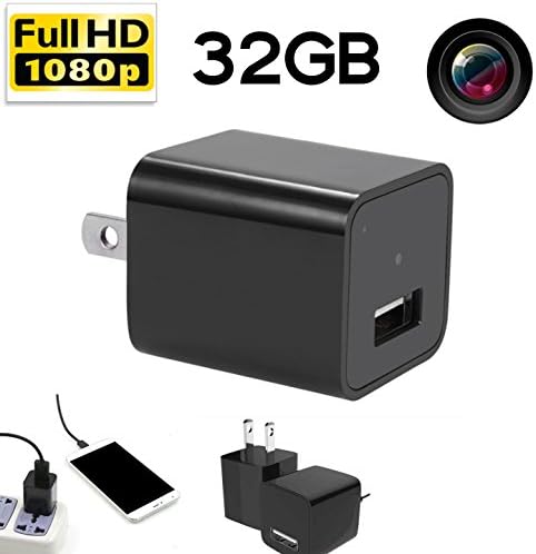 [Updated] Hidden spy camera HD 1080P 32GB internal memory - USB charger home spy surveillance Nanny Camcorder