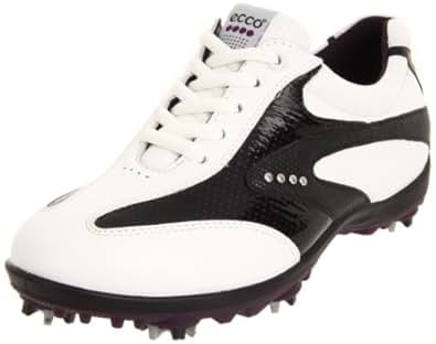 Amazon.com | ECCO Women's Casual Cool Golf Shoe, White/Black, 35 EU/4-4.5 M US | Golf
