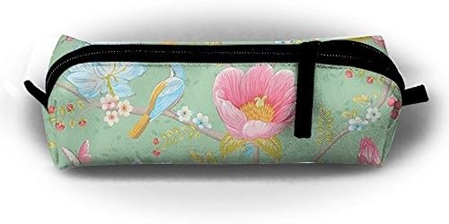 Stationery Bag Pen Holder Pencil Pouch Cosmetic Flower Wallpaper Office Supplies Coins Makeup Pouch Purse For Students
