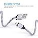 Everdigi iPhone Charger 3Pack 3FT 6FT 10FT, Nylon Braided 8 Pin Lightning to USB Cable, Compatible with iPhone 7/7 Plus/6s/6s Plus/6/6 Plus/5/5S/5C/SE/iPad and iPod(White)