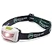 LED Headlamp - For Running, Camping, Reading, Fishing, Hunting, Dog Walking, Hiking, Biking Trails, and Kids - Bright 300 Lumens, Lightweight, Waterproof, Red and Strobe Flashlight, w/ AAA Batteries