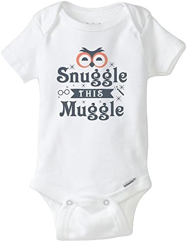Famous Tops Snuggle This Muggle Harry Potter Unisex Baby Onesies for Boys and Girls - A1 6-9