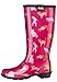Stride by Sloggers Rain and Fashion Tall Boot with Comfort Insole, Crazy Cat print, Style 5519CATS07