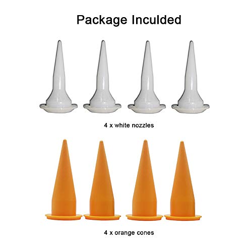 Agnirame Sausage Caulking Gun, Manual Drive, High Thrust Caulk Gun For Processing Adhesive Cartridges