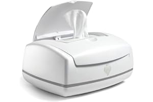 Prince Lionheart Premium Wipes Warmer, Nursery Essential, Includes the everFRESH Pillow System That Prevents Dry Out, Integrated Night Light for Night Time Changes