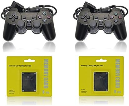 2 PS2 Controllers / 2 Playstation 2 Memory Cards