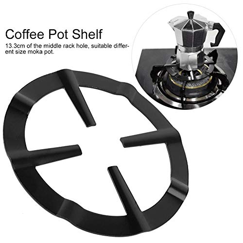 Universal Black Cast Iron Wok Support Ring Stove Trivets for Kitchen and Camping, Stove Rack, Moka Pot Holder for Gas Hob - Thumbnail 5