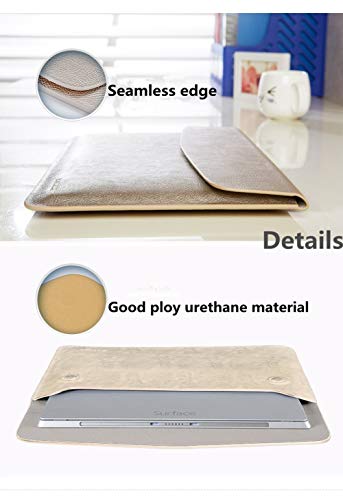 KALIDI 15 inch Laptop Sleeve 15.6 inch Laptop Case Bag for New 15" MacBook Pro Touch Bar Retina 2017 (A1707) 15.4" ASUS VivoBook S Inspiron 14 Notebook Bag, 15-15.3 inches,Rose Gold - Thumbnail 4
