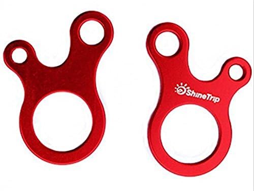 TuTu Ultralight Aluminum Guyline Cord Adjuster for Tent Camping Hiking Backpacking Outdoor Activity(red Color 10pcs)